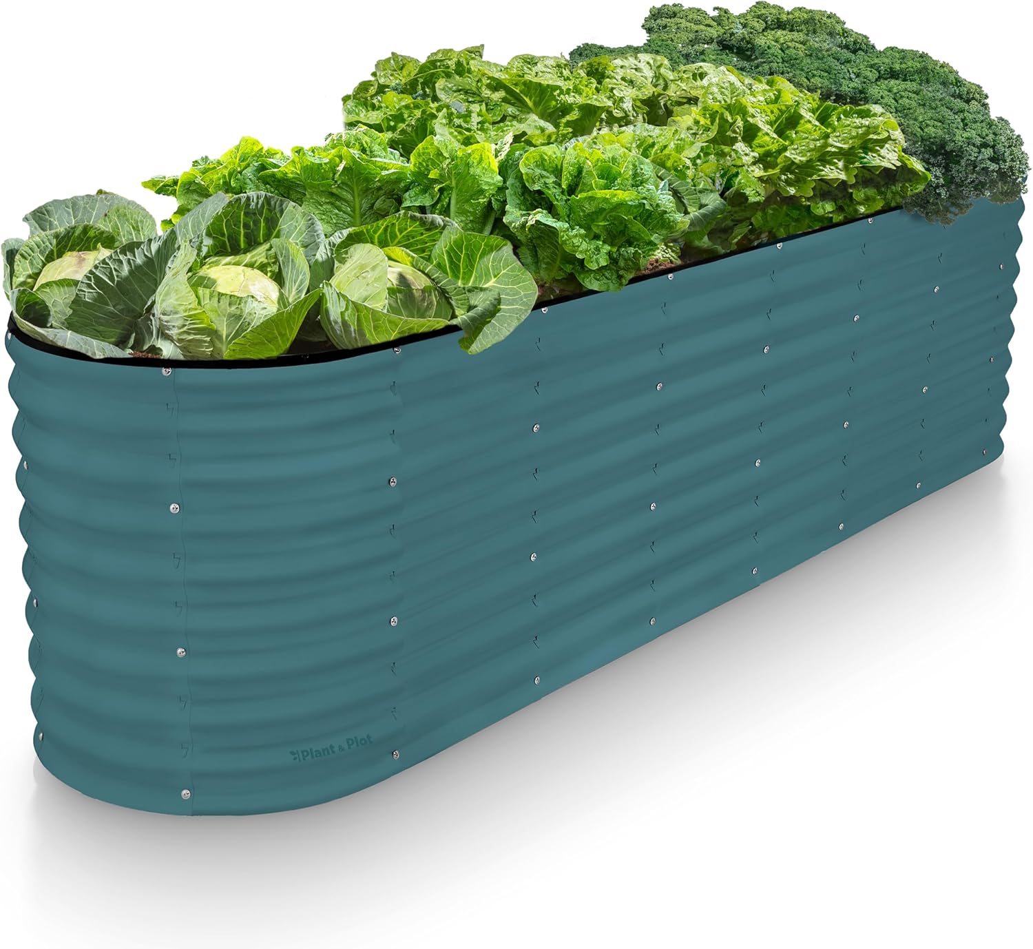 Gardening Tools Vegetables - 8x2x2 ft Galvanized Raised Garden Bed,
