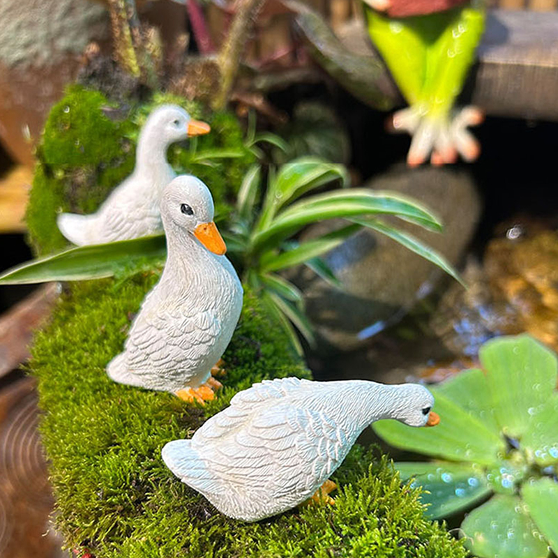 Gardening Tools Cute - 3pcs Cute White Duck Hydroponic Lotus