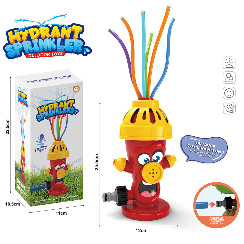 Gardening Tools For 3 Year Old - Hydrant Sprinkle Water Spray Toy Backyard