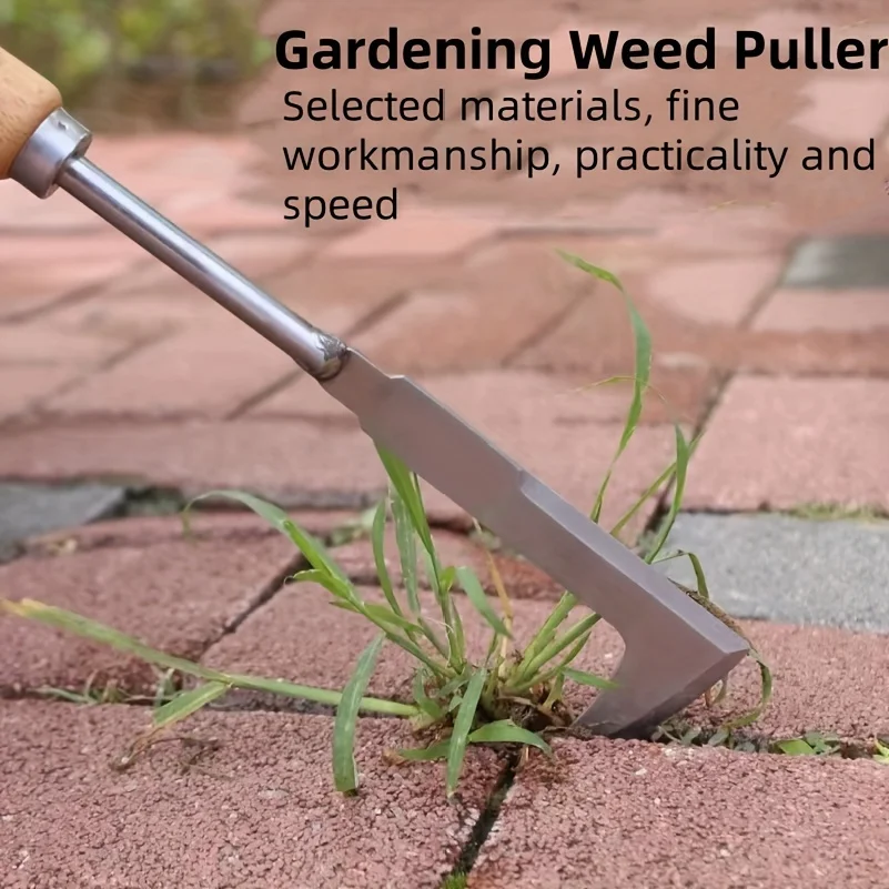 Gardening Tools Used For Weeding - Stainless steel yard weeding tool, L-shaped