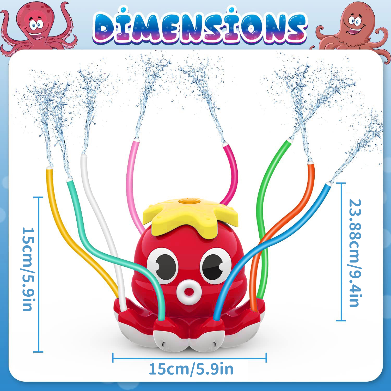 Gardening Tools For 3 Year Old - Summer pool toys Octopus Sprinkler Backyard