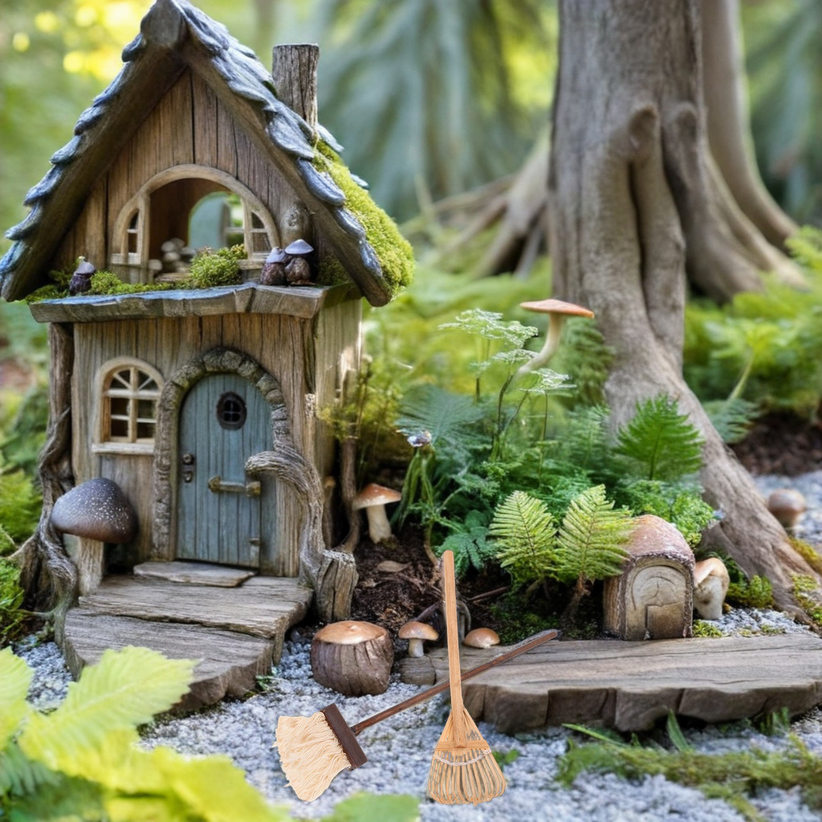 2Pcs Miniature Dollhouse Garde – обзор и цена Gardening Tools Cute