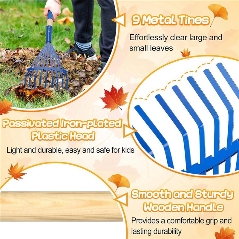 JHD 3X Children's Rake With Ha – обзор и цена Gardening Tools For 3 Year Old