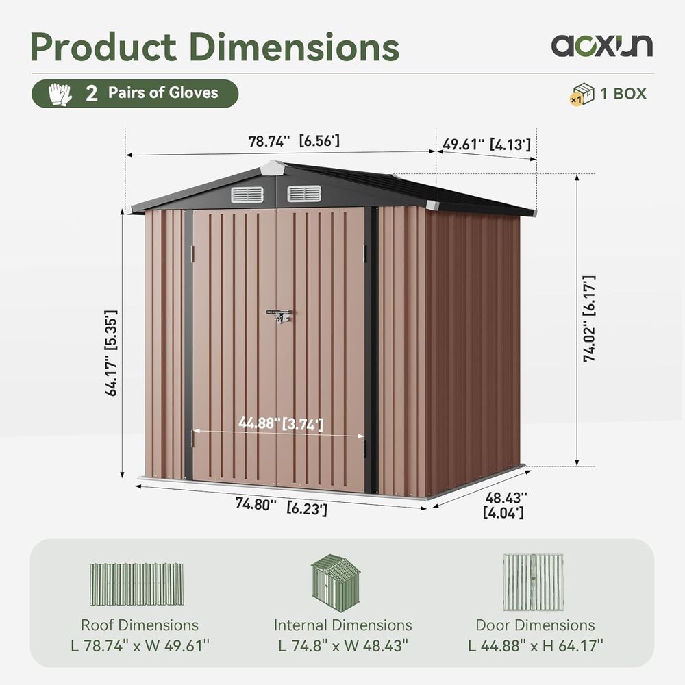6.2x4 Outdoor Storage Shed wit – обзор и цена Gardening Tools Organiser