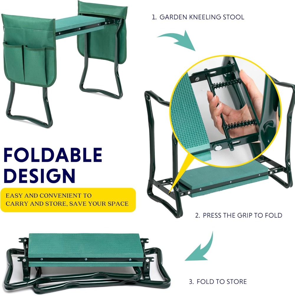 Foldable Garden Kneeler and Se – обзор и цена Gardening Tools For Seniors
