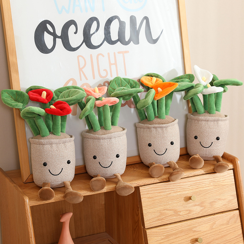 Kawaii Plush Potted Flower Toy – обзор и цена Gardening Tools Cute