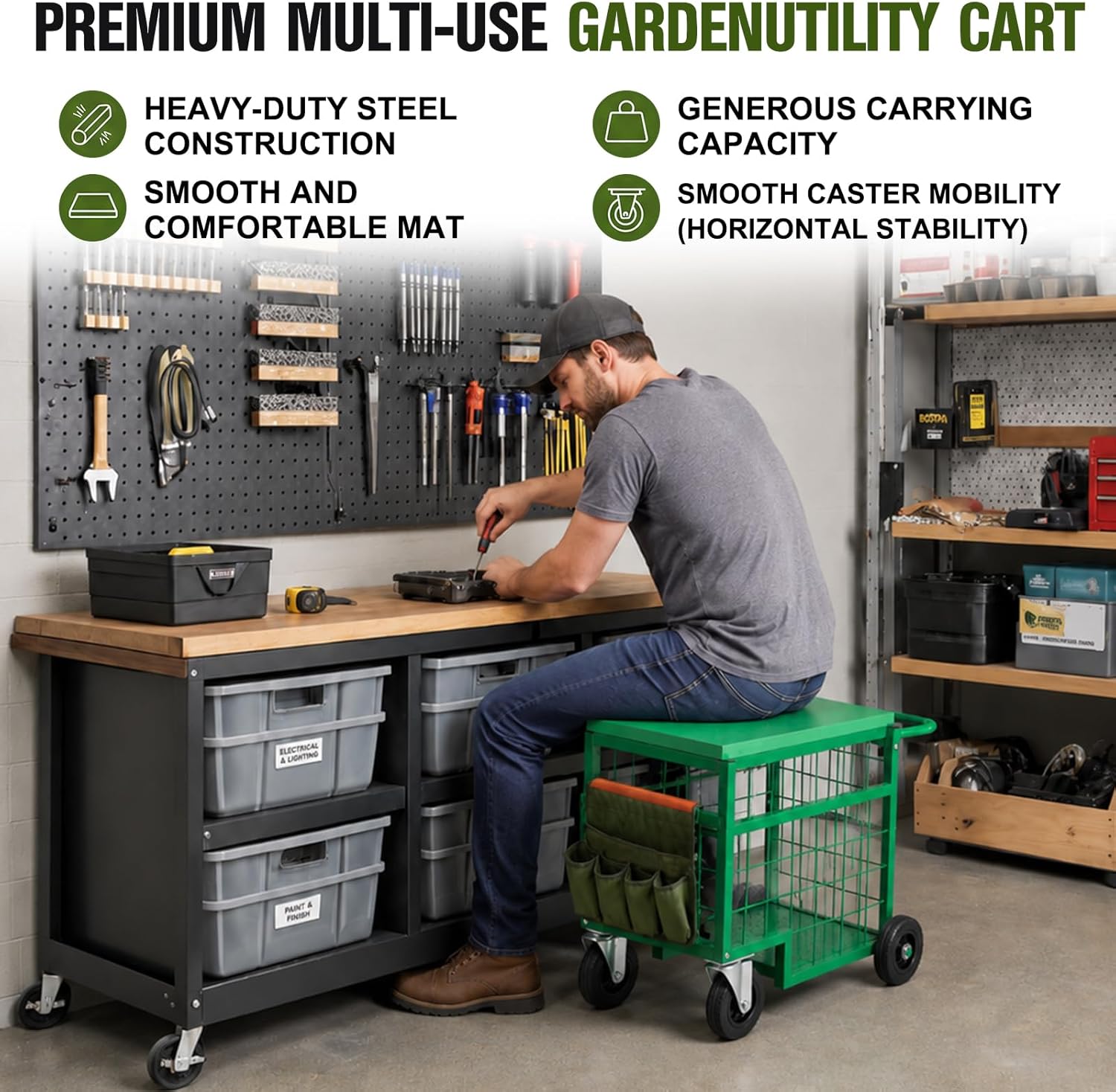 Heavy-Duty Upgraded Swiveling  – обзор и цена Gardening Tools For Seniors