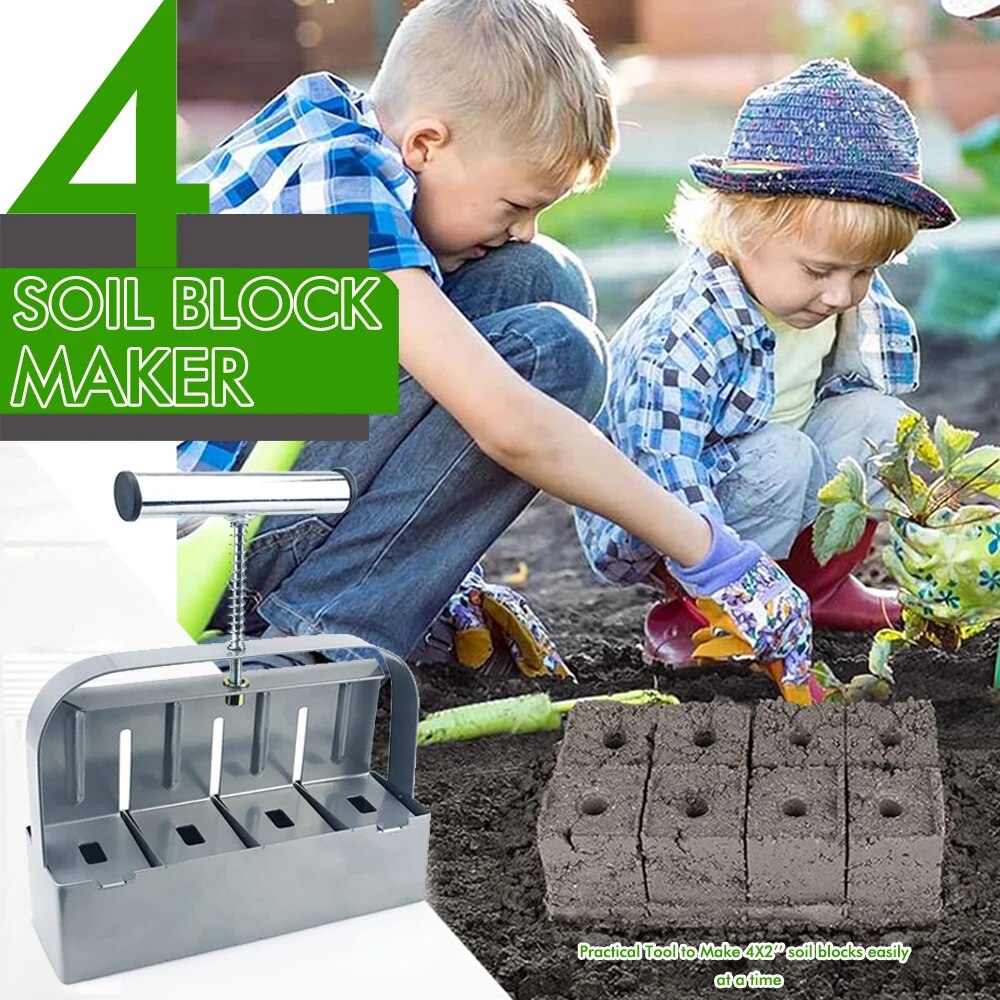 Handheld Seedling Soil Block M – обзор и цена Gardening Tools Used