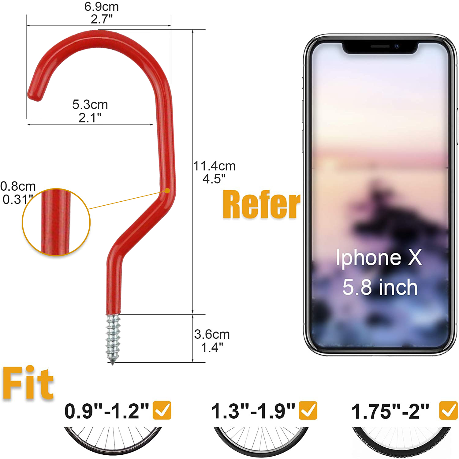 Bicycle Hanger Hooks Wall Moun – обзор и цена Gardening Tools Organiser