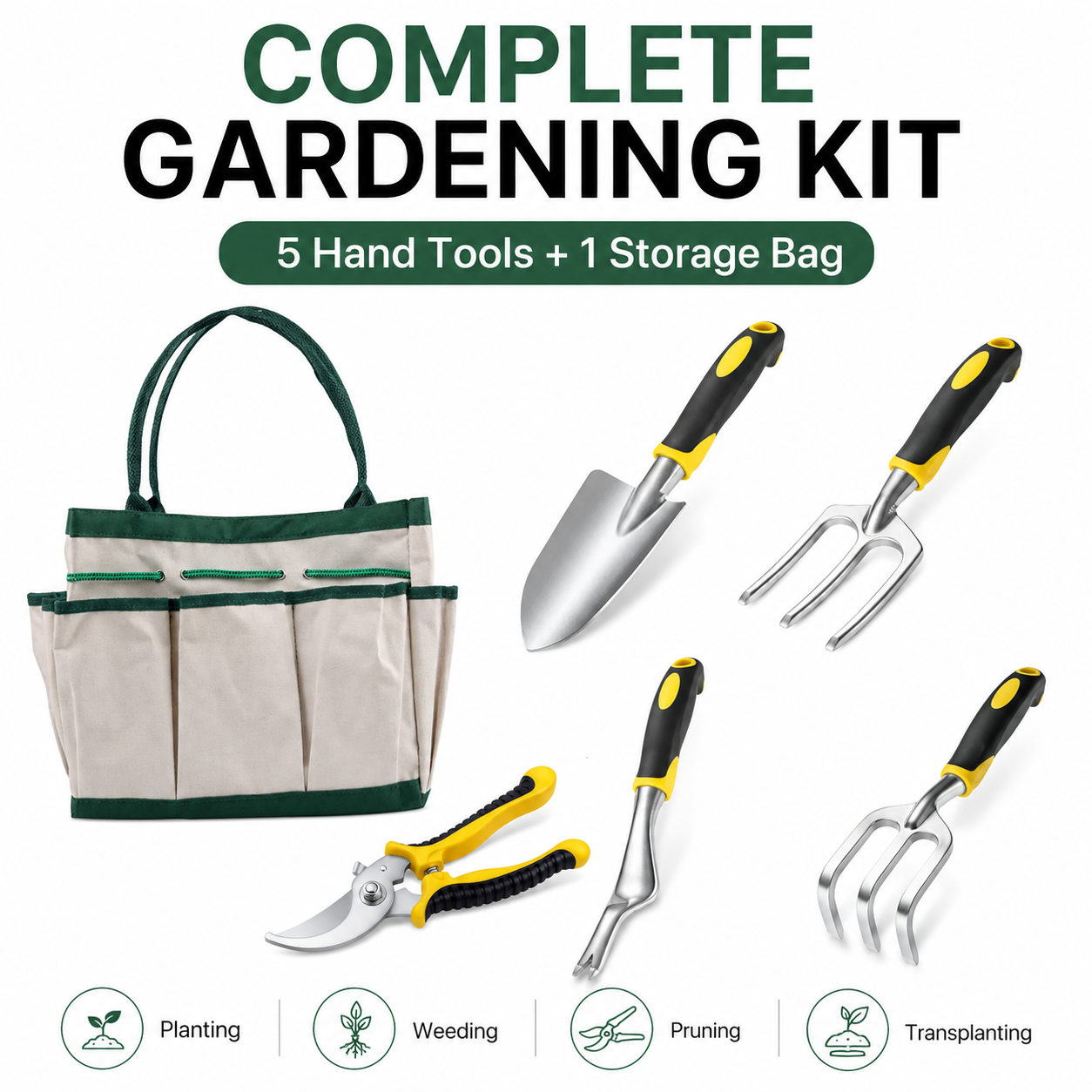 6PCS Garden Hand Tool Set with – обзор и цена Gardening Tools Organiser