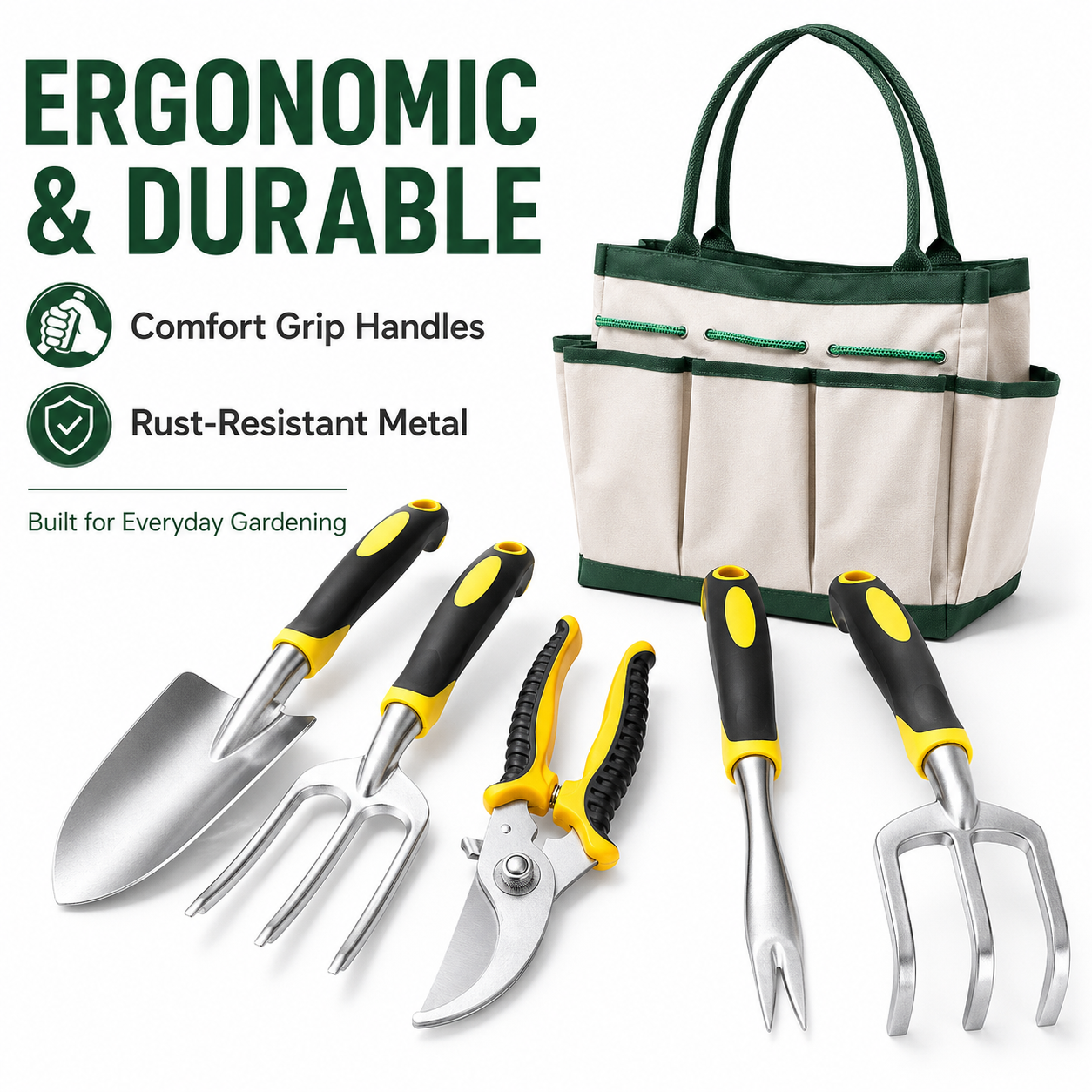 6PCS Garden Hand Tool Set with – обзор и цена Gardening Tools Organiser