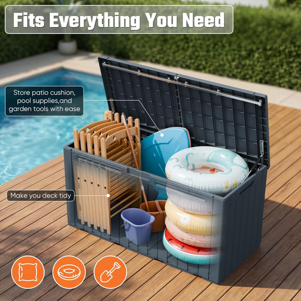 110 Gallon Outdoor Storage Box – обзор и цена Gardening Tools Organiser