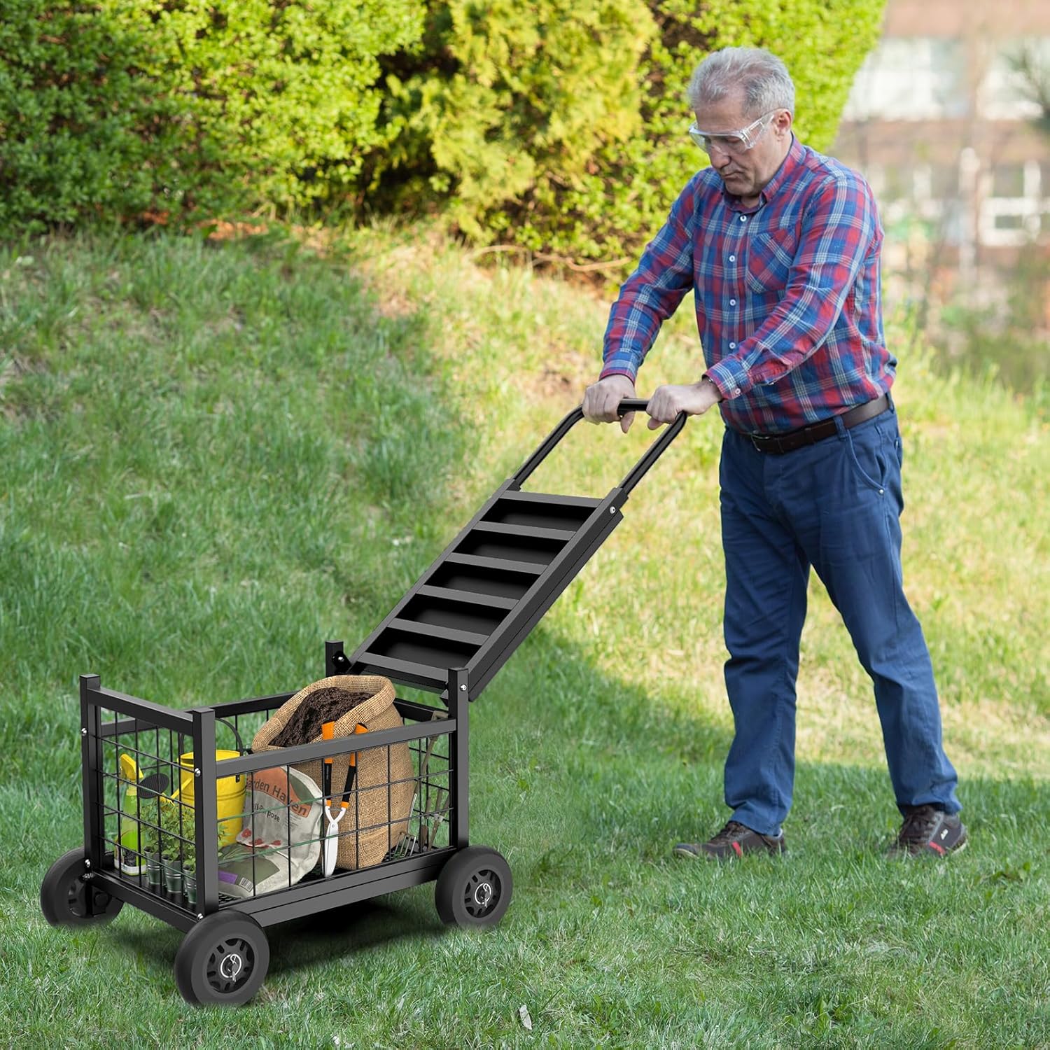 Rolling Garden Work Seat with  – обзор и цена Gardening Tools For Seniors