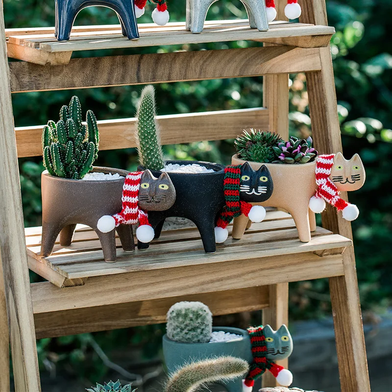 Cat Flower Pot Creative Cute C – обзор и цена Gardening Tools Cute
