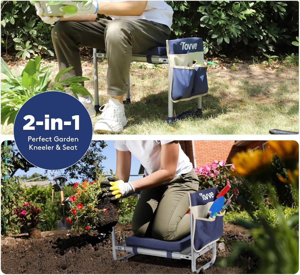 Foldable Garden Kneeler and Se – обзор и цена Gardening Tools For Seniors